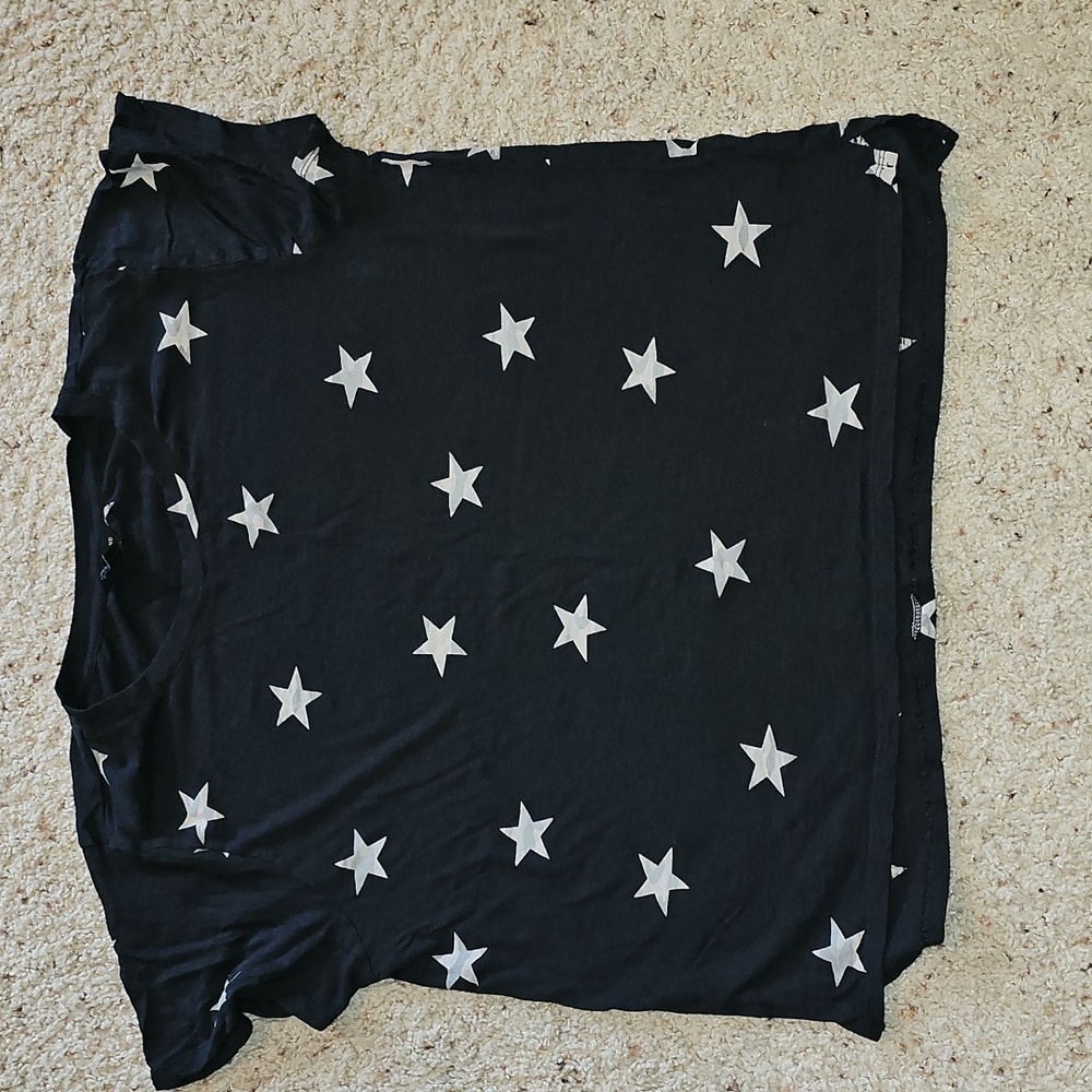 Lucky Brand Black Star Print Tee